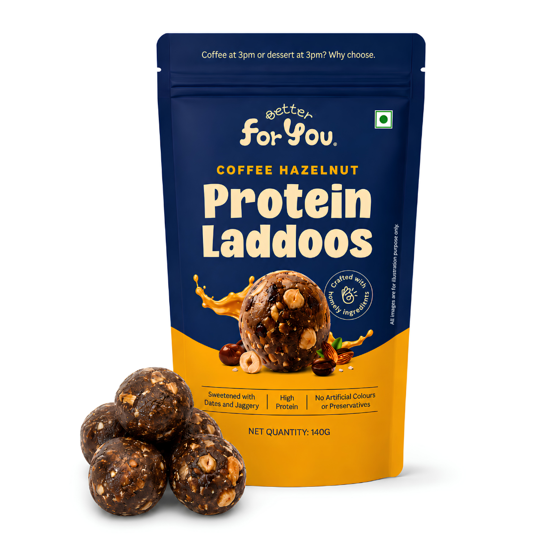 Coffee Hazelnut Protein Laddoos