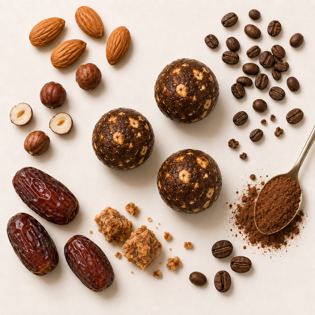 Coffee Hazelnut Protein Laddoos