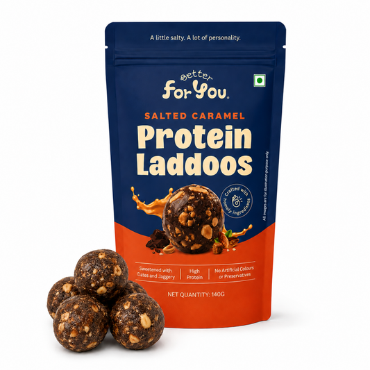 Salted Caramel Protein Laddoos